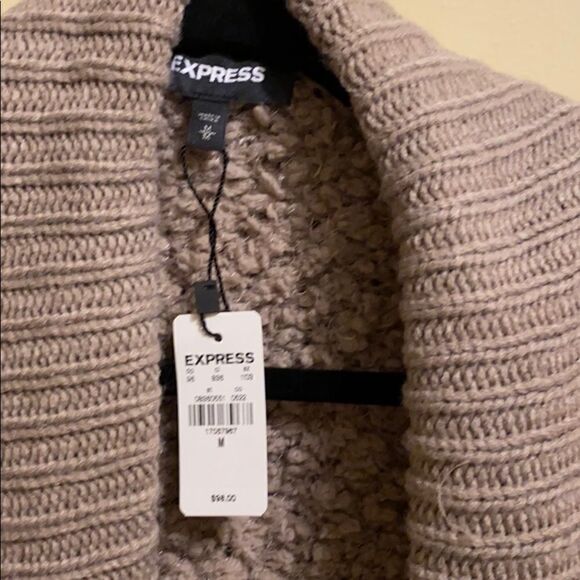 EXPRESS fuzzy cardigan  - Picture 3 of 10